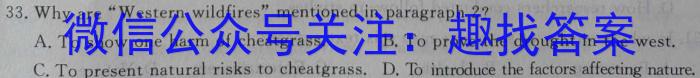 2023年安徽省中考冲刺卷（二）英语