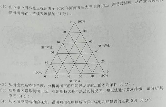 2022-2023学年高三押题信息卷（一）.地理