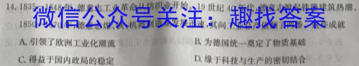 2023届银川一中、昆明一中高三联合考试二模历史