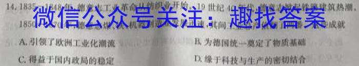 2023年邵阳三模高三5月联考历史