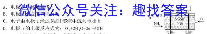 陕西省2023年普通高等学校招生全国统一考试(标识◇)化学