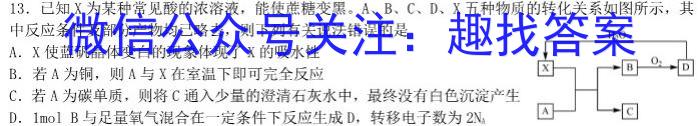 [南开九检]重庆南开中学高2023届高三第九次质量检测(2023.5)化学