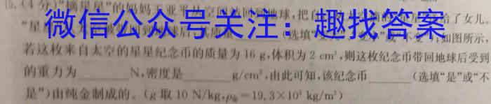 安徽省2023年中考适应性检测（二）q物理