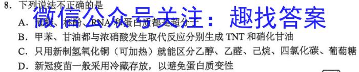 一步之遥 2023年河北省初中毕业生升学文化课考试模拟考试(七)化学