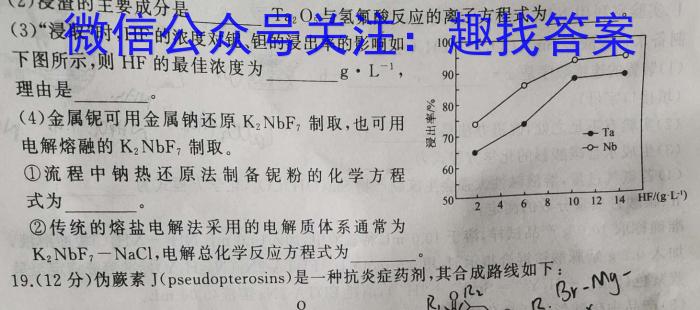 师大名师金卷2023年陕西省初中学业水平考试模拟卷(六)化学