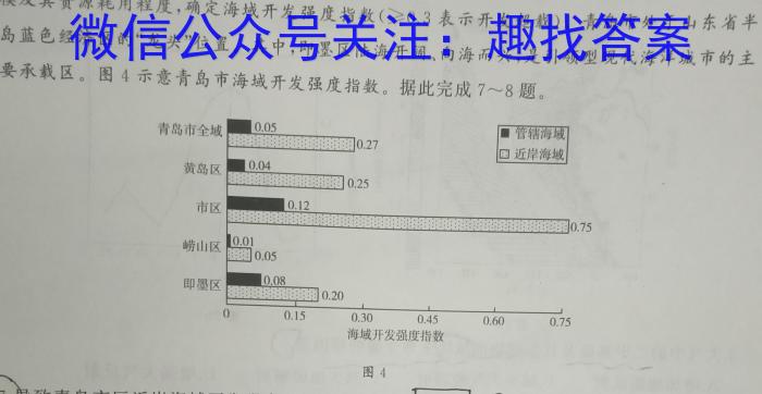 2023届全国百万联考老高考高三5月联考(5004C)地理.