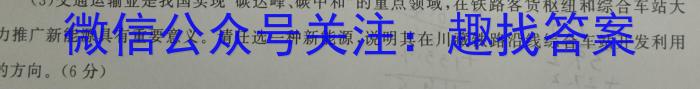 2023年陕西省初中学业水平考试B版T版q地理