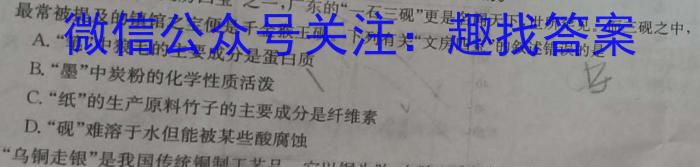 山西省2024~2023学年度八年级阶段评估（G）【R-RGZX E SHX（七）】化学