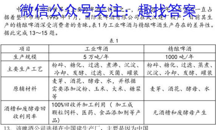 镇安县2023年初中学业水平模拟考试(二)地理.