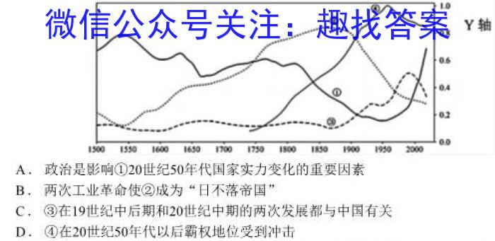 2023年万友中考突破卷(三)历史