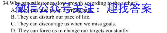 2023年普通高等学校招生全国统一考试信息模拟测试卷(新高考)(四)英语试题