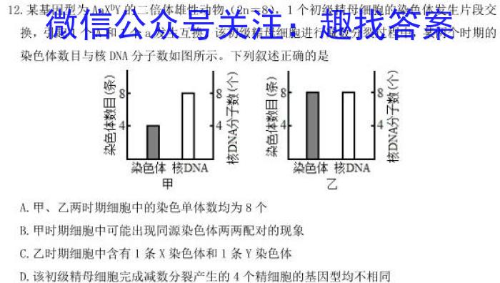 [南充三诊]南充市高2023届高考适应性考试(三诊)生物