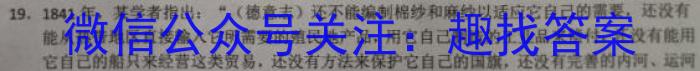 2023年湖南省普通高中学业水平考试仿真试卷(合格性考试)(第二次考试)历史