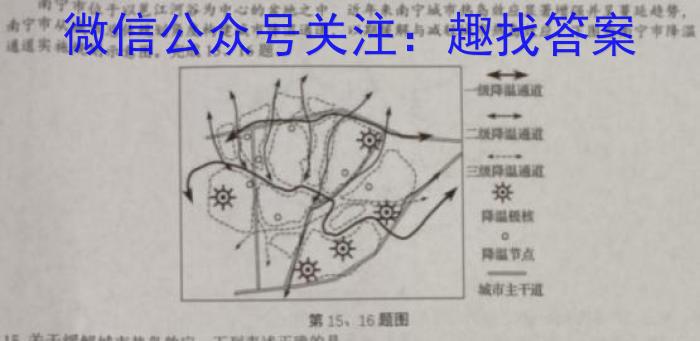 2023届智慧上进名校学术联盟·考前冲刺·精品预测卷(二)地理.