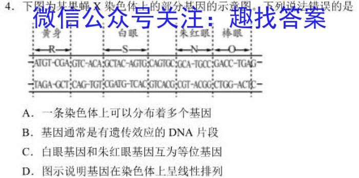 江西省2023年初中学业水平考试冲刺练*（三）生物试卷答案