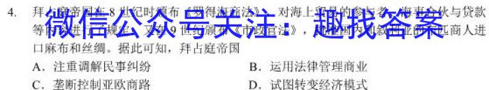 2023年普通高等学校招生全国统一考试·临门一卷(三)历史