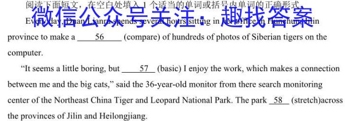 2023年甘肃大联考高三年级5月联考英语试题
