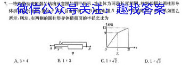1号卷·A10联盟2023届高考最后一卷(自测卷)z物理