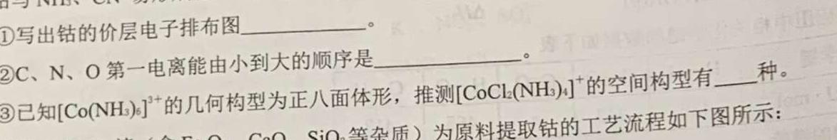 学林教育 2023年陕西省初中学业水平考试·冲刺压轴模拟卷(三)3化学