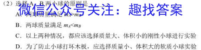 京星 2023届高考冲刺卷(二).物理