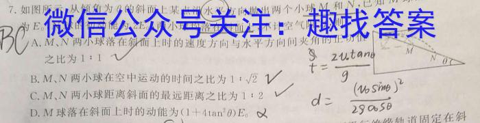 江西省2023年初中学业水平考试适应性试卷（四）q物理