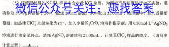 安徽省2022~2023学年度八年级阶段诊断 R-PGZX F-AH(七)化学