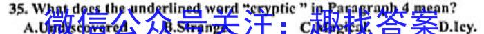 2023年苏锡常镇二模英语试题