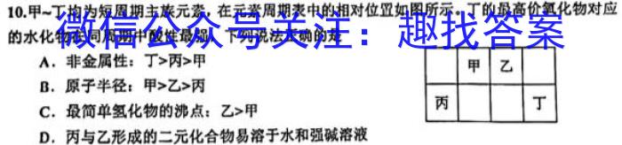 快乐考生 2023届双考信息卷·第八辑 锁定高考 冲刺卷(四)化学