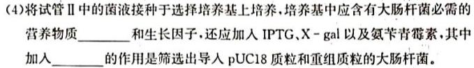 名校之约系列 2023届高三高考精准备考押题卷(二)2生物