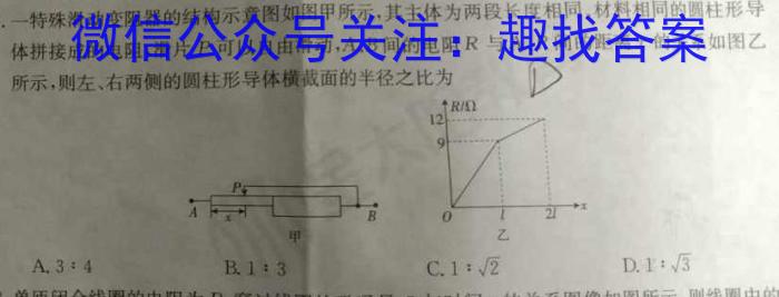 快乐考生 2023届双考信息卷·第八辑 锁定高考 冲刺卷(二)2f物理