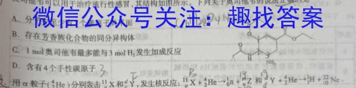 2023年普通高等学校招生全国统一考试·临门一卷(一)化学