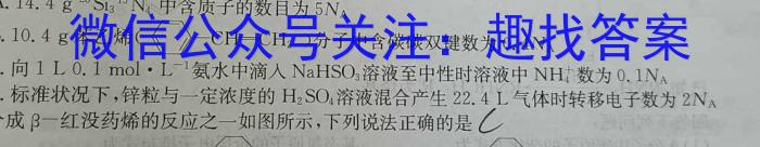 圆创联盟 湖北省2023届高三高考模拟测试(二)化学