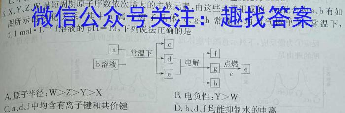 2023届全国老高考高三百万联考5月联考(578C)化学