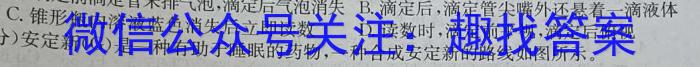 2023年中考密卷·临考模拟卷（三）化学