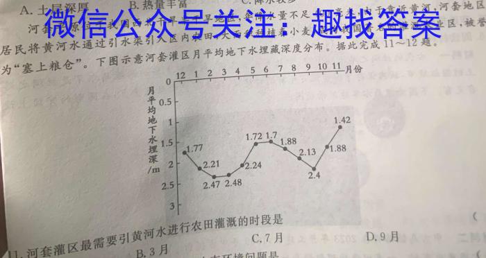 漳州市2023届高中毕业班第四次质量检测s地理