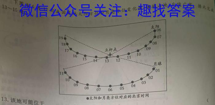 安徽省2022~2023学年度八年级下学期阶段评估(二)27LR-AHl地理