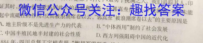 圆创联盟 湖北省2023届高三高考模拟测试(二)历史