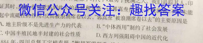 师大名师金卷2023年陕西省初中学业水平考试押题卷历史