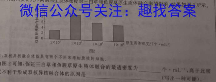 普高联考2022-2023学年高三测评(六)生物