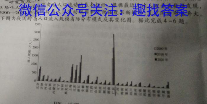 2023年安徽省中考冲刺卷(二)l地理