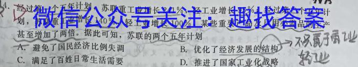 吉林省梨树一中高三第九次模拟考试试卷(233647D)政治~