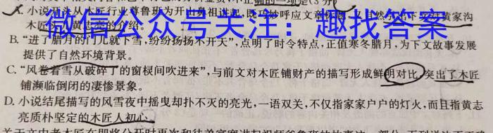 安徽省2022~2023学年度八年级下学期期末综合评估 8L AH语文