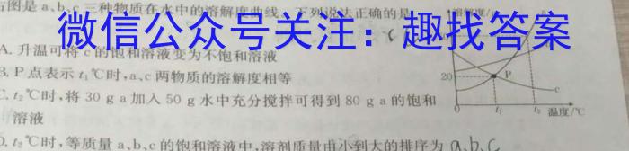中考必刷卷·2023年名校压轴三化学