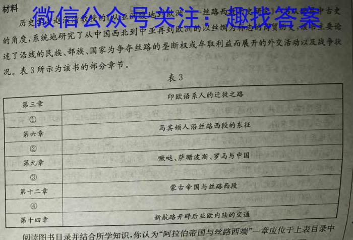 王后雄教育 2023年普通高等学校招生全国统一考试预测卷历史