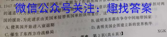 圆创联盟 湖北省2023届高三高考模拟测试(二)历史