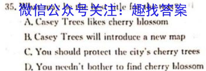 安徽第一卷·2024-2023学年安徽省七年级下学期阶段性质量监测(七)英语