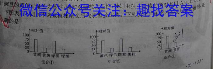 文博志鸿 2023年河北省初中毕业生升学文化课模拟考试(状元卷二)生物