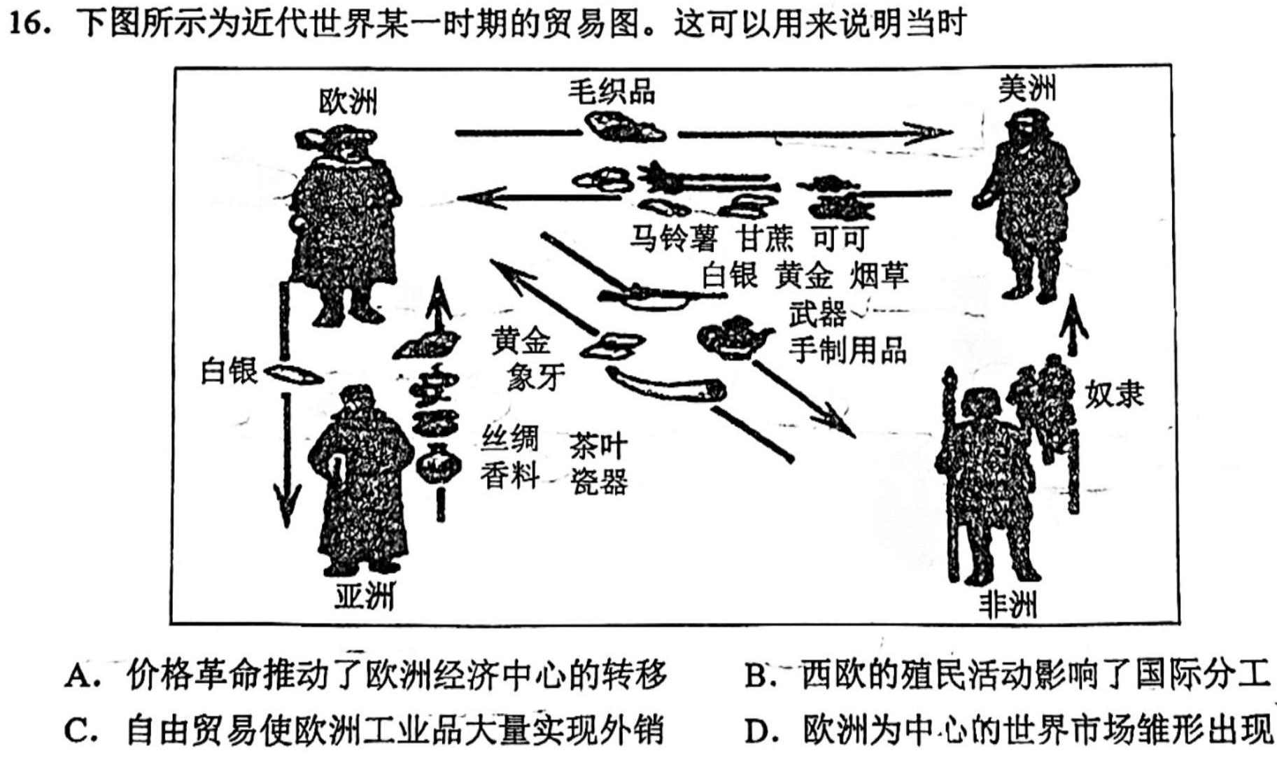 国考1号18·第18套·高中2023届高考适应性考试历史