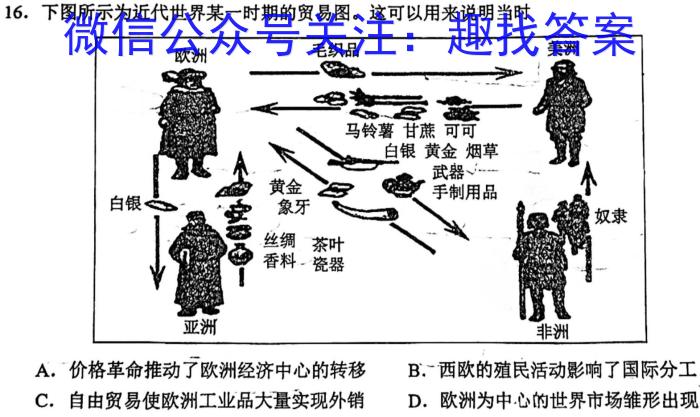 中考模拟压轴系列 2023年河北省中考适应性模拟检测(仿真一)历史