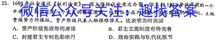 2023届北京专家信息卷 押题卷(一)历史